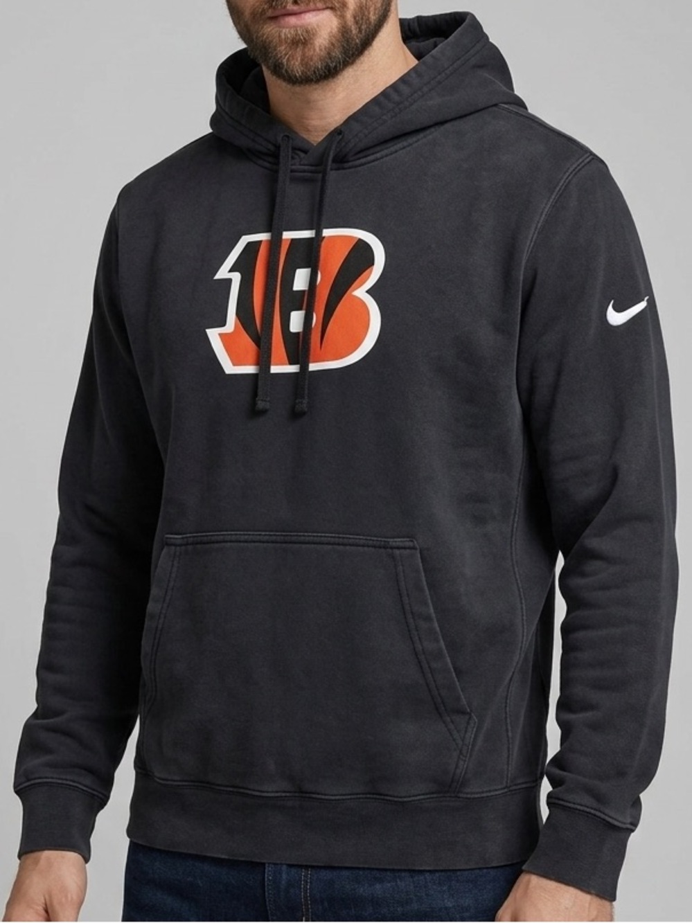 Nike NFL Black Cincinnati Bengals Sweater Men’s Hoodie Size Large